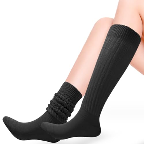 Image of Galsang Women's Slouch Socks, Long Scrunch Knit Casual Socks for Girls, B206