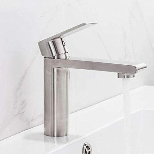 Mitigeur de lavabo en acier inoxydable pour évier et salle de bain design