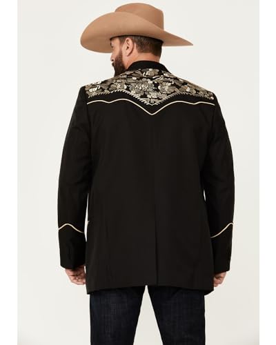 Scully Men's Gunfighter Sportcoat - P-733-BLK/GLD 44 LNG US Black4