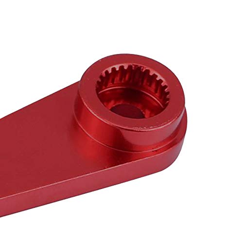 2Pack Sharegoo 25T Metal Servo Horn Extension Long Steering Arm Server Rocker Compatible With Futaba Savox Power Hd Hsp Himoto Mg995 Mg996 Servos Motor,L37Mm #TOP5