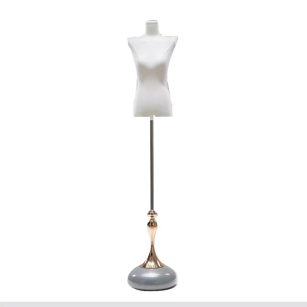 Mannequin féminin gris ajustable 54-75 pouces pour couture et robe