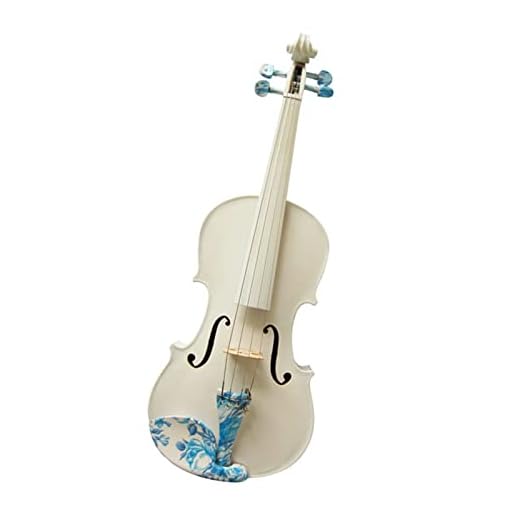 Violino Violino Acústico 4/4 Branco Maple Student Strings Violino Strings Music Instruments W/Kit Completo