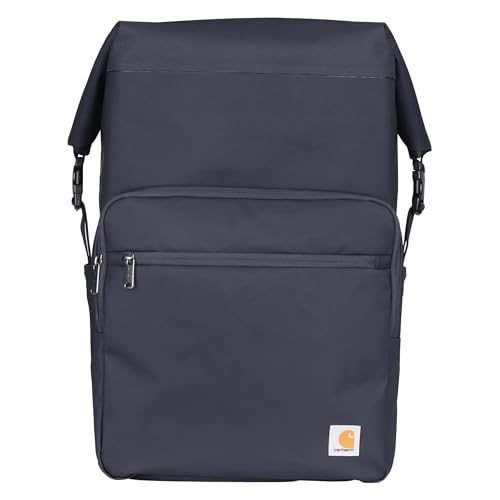 Carhartt Dicker Schaumstoff, vollständig isoliert, Premium-Eisspeicherung, strapazierfähiges, wasserabweisendes Material mit Fronttasche mit Reißverschluss, Kühlrucksack für 30 Dosen, Blaustein