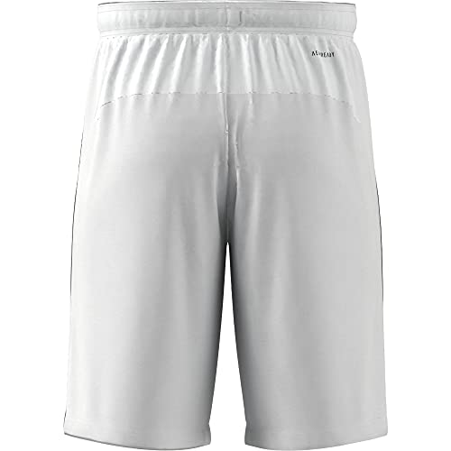 adidas Shorts masculinos com design 2 Move 3-Stripes Primeblue, Branco/preto, 3G Grande