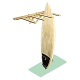Bamboo Paddleboard Rack - 4 SUPs or Surfboards - Indoor Vertical Wall Paddleboard StorageGrassracks