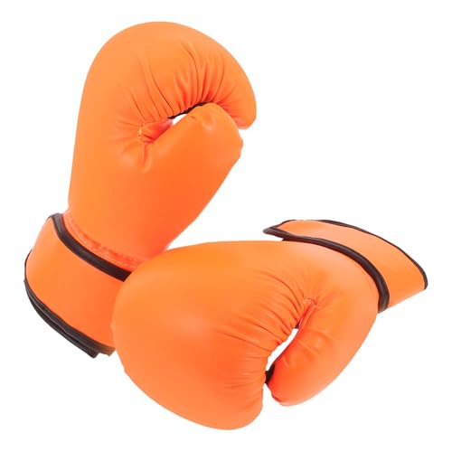 Mitaines de boxe enfant orange iplusmile avec mousse protectrice
