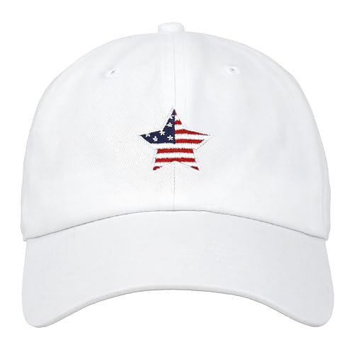 Image of USA Flag & Embroidery Premium 100% Cotton Low Profile Adjustable Baseball Dad Cap