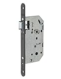 THIRARD Serrure à larder noire réversible à fouillot Bec de cane Axe à 50 mm Monomax Thirard