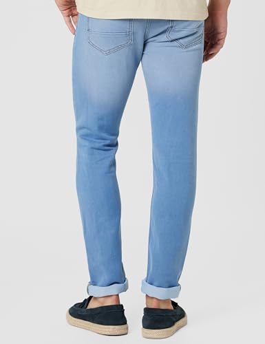 Image of Peter England Men's Slim Tapered Jeans | Denim | Premium | Modern Fit
