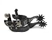 AJ Tack Wholesale Reining Horse Cowboy Show Spurs Floral Engraving Silver Overlay Mens Size