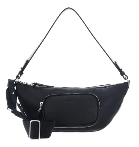 Sac à épaule Coccinelle cuir noir Paki Smart To Go pour voyager léger