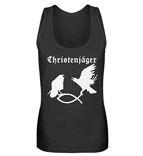 Débardeur noir femme Christjänger en taille M ajustée pour un style affirmé