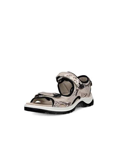 ECCO Women's Yucatan Sport Sandal, Gravel Patchwork, 10-10.5
