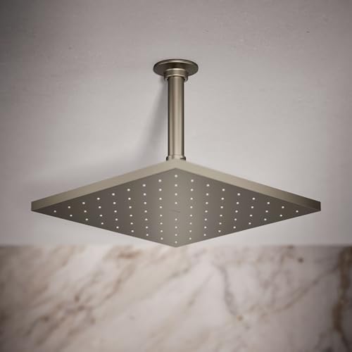 Kohler 13696-BN Contemporary Square 10" single-function rainhead, 2.5 gpm, Vibrant Brushed Nickel by Kohler - Image 2