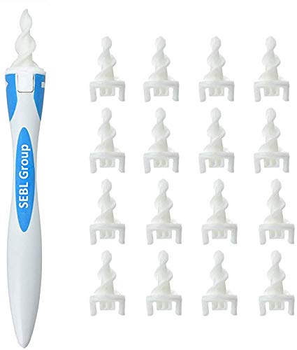 q-Grips Ear Wax Remover Tool New Safe Ear Wax Removal Tool 16 Pcs Ear Cleaner Swab Soft Safe Spiral Removal Cleaner q-Grips Ear Pick Clean for Adults and Kids