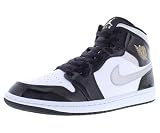 Air Jordan 1 Mid SE Men's Shoes (HV0789-010, Black/White/Metallic Gold/Metallic...