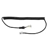 BildeeMait Spiral Mic Cable for Yaesu MH 48A6J MH 36A6J MH 42B6J, 6 Pin Handheld Microphone Wire FT 8900 FT 7100M FT 1500M FT 2600, Black 40cm #3