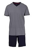 bugatti Herren Shorty kurzer Schlafanzug Pyjama 50