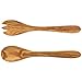 HOFMEISTER® Cubiertos de ensalada de madera de olivo, antibacteriano, sostenible, hecho único, tenedor para ensalada, cuchara para ensalada, 29 x 6,5 x 2,3 cm (1 unidad)