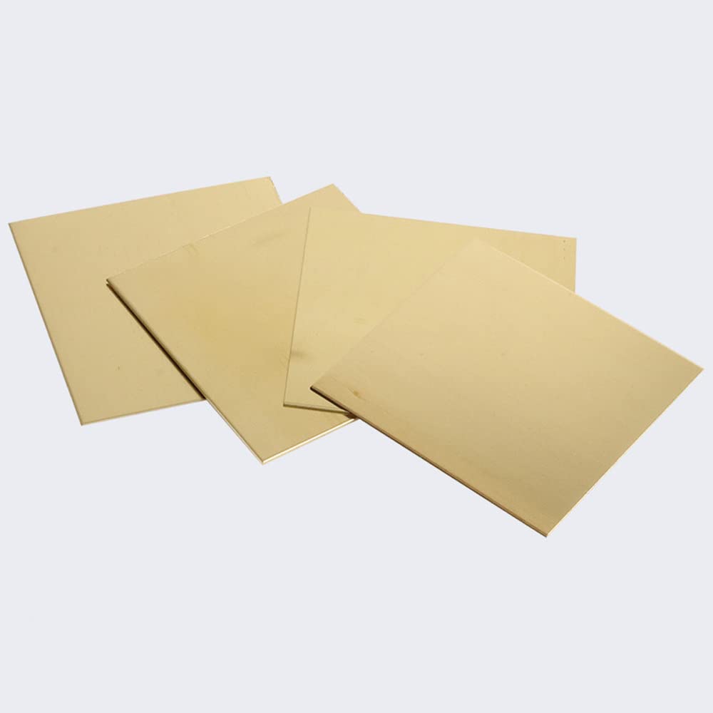 Mosiężna Blacha, Cienka, Cięta, 0,5/0,8/1/1,2/1,5/2/2,5/3/4/5 Mm Grubości/100 * 200 * 1Mm