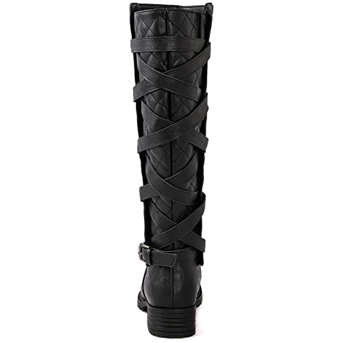 GLOBALWIN Women's Black Boots For Women Knee High Fashion Boots For Fall Winter Size 8.5M - image 6