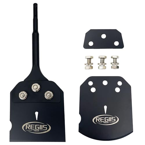 SDS Plus Floor Scraper 4 in. x 10 in. Wide Tile Flooring Adhesives Remover Black Painted,Thinset Removal Tool Chisel Bit with Spare Blades for Rotary Hammer Drill