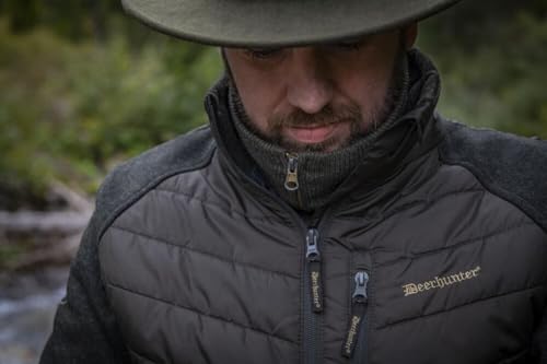 Deerhunter Moor Padded Jacket W. Strick - Brown-Blatt