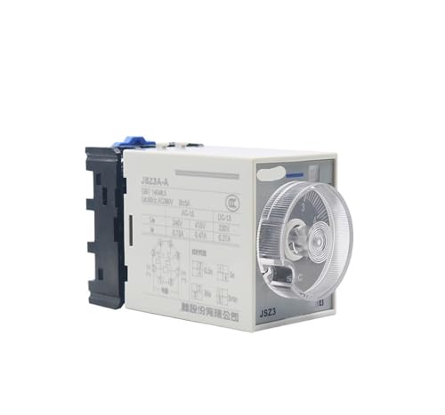 Relé de tiempo JSZ3A de 12V DC con temporizador regulable y base de conexión tipo F