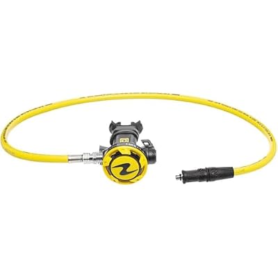 Aqualung Helix Pro Octopus | Compact Lightweight Scuba Diving Regulator w/Pneumatically Balanced Second Stage, Venturi Switch, High-Visibility Yellow Hose & Interchangeable Mouthpiece