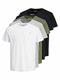 JACK & JONES Herren JORJXJ Tee SS Crew Neck 5MP T-Shirt, White 2, M