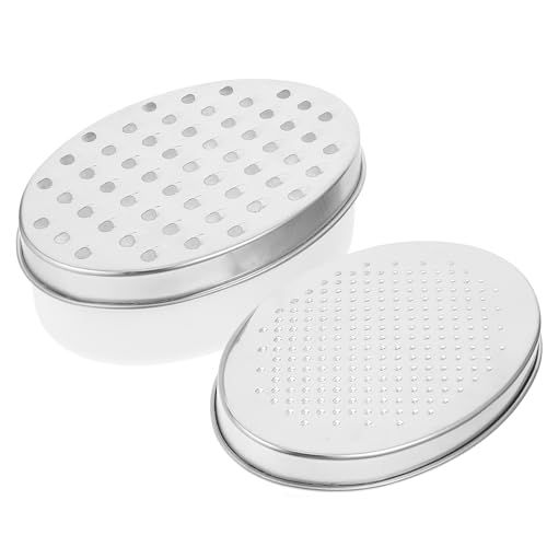 Set de rallador para vegetales y queso Artibetter con contenedor Oval de acero inoxidable miniatura 1