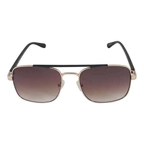 Kenneth Cole Reaction Metal Mens Square Shiny Gold Sunglass KC1355 32F3