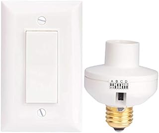 Wireless Remote Control Light Switch and Socket Cap to Turn Lamps and Pull Chain Fixtures On and Off