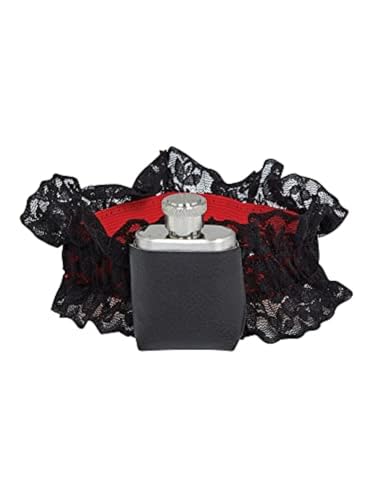 Bristol Novelty Ba608 Garter with Hip Flask, Womens, Firm, Multicoloured, One Size