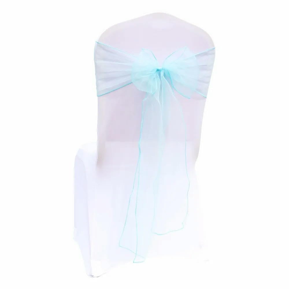 Telai per sedie in Nastro di Tessuto Organza per Feste di Nozze da 100 Pezzi per Eventi di Banchetti, Decorazioni per Feste di Compleanno, Tessuti per la casa