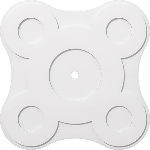 Ekena Millwork CMP40LA-02000 Luna Architectural Grade PVC Contemporary Urethane Ceiling Medallions 40"OD x 2"ID x 14"C x 1"P