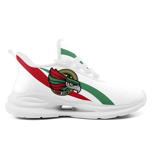 Mexico Flag Running Shoes for Men & Women Patriotic Breathable Mesh Sneakers with Iconic Eagle Design Cushioned EVA Sole2