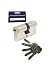 Produktbild ABUS EC660 Profil-Doppelzylinder Länge (a/b) 45/45mm (c=90mm) mit 5 Schlüssel, mit Sicherungskarte