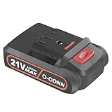 O-CONN Mini Chainsaw Battery Replacement, 21V MAX 2000mAh Rechargeable Battery, Cordless Electric Portable Handheld Chainsaw Accessories (Model 1)