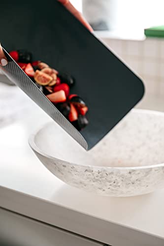 Image of Dexas Heavy Duty Grippmat Flexible Cutting Board Set of Four, 8 by 11 inches, Gray, Red, White and Green