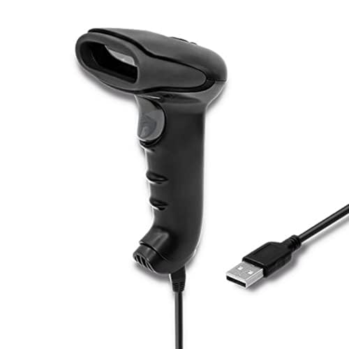 Qoltec 50866 Laser Barcode Reader 1D | CCD | USB | Noir
