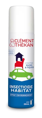Clément Thékan Insecticide Habitat - Spray Environnement - Anti-puces et antitiques pour la Maison - 250 ML