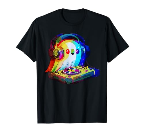 Ghost Trippy Vaporwave Optical Illusion EDM Music Festival T-Shirt
