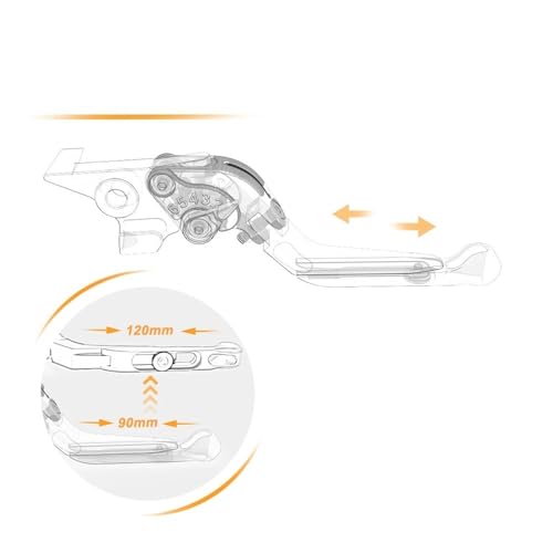 Levier d'embrayage réglable GSF600 Bandit kit leviers frein moto GSX750W