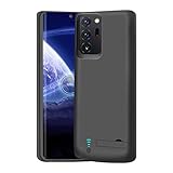 BAHOND Battery Case for Samsung Galaxy Note 20 Ultra 5G, 6000mAh Rechargeable Extended Battery Charging Charger Case, Add 100% Extra Juice, Not Compatible with Galaxy S20 Ultra Black