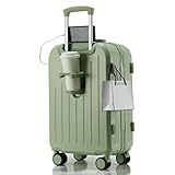 RFQWET Hard Shell Luggage Carry On Lightweight Hardside Suitcase with TSA Lock, Double Spinner Wheels, USB Charging Port, Perfect for Business Travel and Students