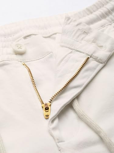 Image of The Indian Garage Co Men Slim Fit Solid Mid-Rise Chinos