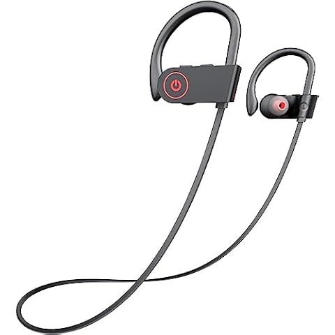 Bluetooth Headphones Wireless Earbuds 16H Playtime Wireless Headphones IPX7 Waterproof Bluetooth 5.3 Running Headphones with Mic Stereo in Ear Earphones Sound Isolation for Workout, Sports Black Cover