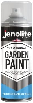JENOLITE Garden Paint Aerosol | CHALKY BUTTERCUP YELLOW | Multi-Surface Paint | Ideal for Garden Furniture & Ornaments | 400ml (RAL 1018)