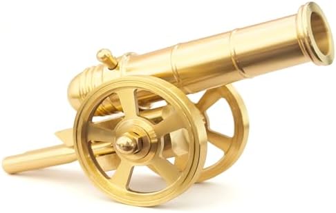 TIETHEKNOT Mini Brass Napoleon Cannon Model Hand-Polished Desktop...